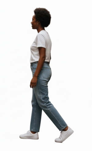 High Rise Straight Leg Jeans