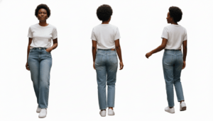 High Rise Straight Leg Jeans