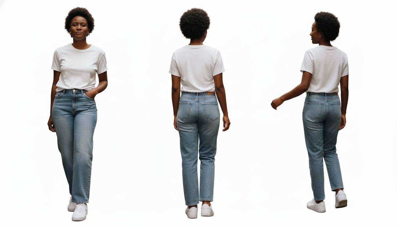 High Rise Straight Leg Jeans women's