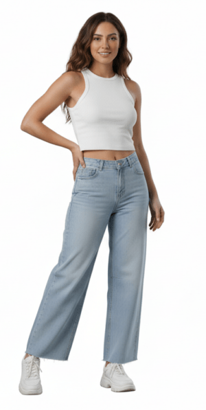 The Light Wide-leg Denim Jeans