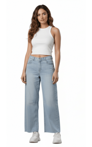 The Light Wide-leg Denim Jeans