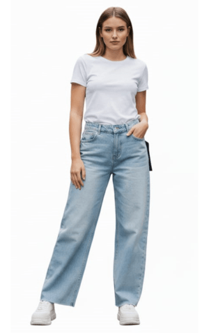 High-Rise Wide-Leg Baggy Jeans
